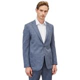 ALTINYILDIZ CLASSICS Slim Fit Dar Kesim Mono Yaka Seyahat Çantalı Desenli Takım Elbise, Renk Mavi, Beden 52-6 Drop