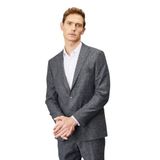 ALTINYILDIZ CLASSICS Slim Fit Dar Kesim Mono Yaka Tweet Desenli Yünlü Takım Elbise, Renk Antrasit, Beden 46-6 Drop