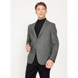 ALTINYILDIZ CLASSICS Slim Fit Dar Kesim Mono Yaka Yünlü Ceket, Renk Haki, Beden 54-6 Drop