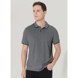 ALTINYILDIZ CLASSICS Slim Fit Dar Kesim Polo Yaka Kısa Kollu Basic Tişört, L, 4A9000000003, Siyah-Beyaz, Erkek