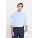 Altınyıldız Classics Slim Fit Düğmeli Yaka Açık Mavi Erkek Gömlek ACE202510304_GÖMLEK PAR DY