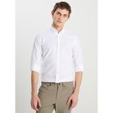 Altınyıldız Classics Slim Fit Düğmeli Yaka Beyaz Erkek Gömlek ACE020252168_BYZ