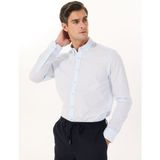 Altınyıldız Classics Slim Fit Düğmeli Yaka Mavi Erkek Gömlek ACE020252040_MAV