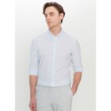 Altınyıldız Classics Slim Fit Düğmeli Yaka Mavi Erkek Gömlek ACE020252168_MAV - 2XL