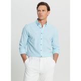 Altınyıldız Classics Slim Fit Düğmeli Yaka Turkuaz Erkek Gömlek ACE020252168_TRK