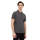 ALTINYILDIZ CLASSICS Slim Fit Polo Yaka Kısa Kollu Tişört, M, 4A9000000001, Antrasit, Erkek