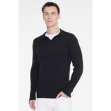Altınyıldız Classics Standart Fit Normal Kesim Polo Yaka Jakarlı Triko Kazak - Laci - 2XL