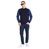ALTINYILDIZ CLASSICS Standart Fit Normal Kesim Yarım Balıkçı Yaka Jakarlı Triko Kazak, Renk Lacivert, Beden M