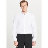 ALTINYILDIZ CLASSICS Tailored Fit Düğmeli Yaka Beyaz Erkek Gömlek ACE020261599_BYZ
