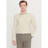 ALTINYILDIZ CLASSICS Tailored Fit İtalyan Yaka Gömlek, L, 5003307593, Bej, Erkek