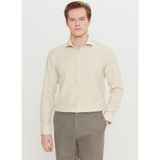 ALTINYILDIZ CLASSICS Tailored Fit İtalyan Yaka Gömlek, M, 5003307593, Bej, Erkek