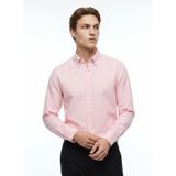 ALTINYILDIZ CLASSICS Turuncu Düğmeli Tailored Fit Flamlı Gömlek, S, 5003361447, Somon, Erkek