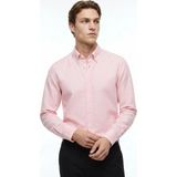 Altınyıldız Classics Turuncu Erkek Düğmeli Tailored Fit Flamlı Gömlek - Somon