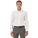 ALTINYILDIZ CLASSICS Ütü Gerektirmeyen Non-iron Slim Fit Dar Kesim%100 Pamuk Armürlü Gömlek, XL, 4A2000000011, Beyaz, Erkek