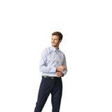 ALTINYILDIZ CLASSICS Ütü Gerektirmeyen Non-Iron Taılored Slim Fit Dar Kesim %100 Pamuk Gömlek, Renk Açık Mavi, Beden L