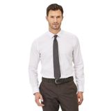 ALTINYILDIZ CLASSICS Ütü Gerektirmeyen Taılored Slim Fit Dar Kesim Klasik Yaka %100 Pamuk Armürlü Non-Iron Gömlek, Renk Beyaz, Beden L