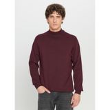 ALTINYILDIZ CLASSICS Yarım Balıkçı Yaka Kazak, 3XL, 5003307093, Bordo, Erkek