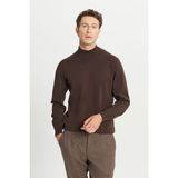 Altınyıldız Classics Yarım balıkçı Yaka Standart Kahve Erkek Kazak ACE043261438_KHV - Kahverengi - XL