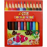 Altıs 12 Renk Yarım Boy Kuru Boya Kalemi - Renkli3