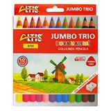 Altıs Altis Jumbo Trio Kuru Boya Kalemi 12li 5735 Çok Renkli