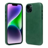 alto iPhone 14 Plus için Tasarlanan Deri Kılıf, Orijinal Seri Düşme Koruyucu Birinci Sınıf El Yapımı İtalyan Deri Telefon Kılıfı (6,7 inç, iPhone 14 Plus, Orman Yeşili)