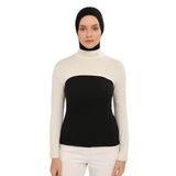 Altobeh Balıkçı Yakalı Boyunluklu Kolluk, Krem