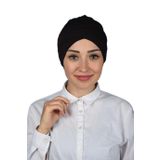 Altobeh Çapraz Dış Tesettür Bonesi Penye, Koyu Kahverengi