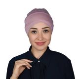 Altobeh Çapraz Dış Tesettür Bonesi Penye, Koyu Pembe