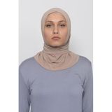 Altobeh Çıtçıtlı Hazır Eşarp Hijap Koyu Bej, Standart, A51-24, Koyu Bej, Kadın