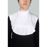 Altobeh Düz Balıkçı Yaka Boğazlı Penye Tesettür Boyunluk - Beyaz - Standart