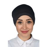 ALTOBEH Hazır Pratik Geçmeli Lastikli Tesettür Türban Bone - Füme, Altobeh, Tek Beden