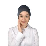 Altobeh Hazır Pratik Geçmeli Uzun Boru Tesettür Bonesi - Füme