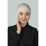 Altobeh Hazır Pratik Geçmeli Uzun Boru Tesettür Bonesi - Krem - Standart