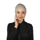 Altobeh Hazır Pratik Geçmeli Uzun Boru Tesettür Bonesi - Kum Beji