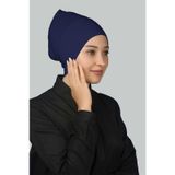 Altobeh Hazır Pratik Geçmeli Uzun Boru Tesettür Bonesi - Saks