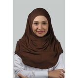 Altobeh Hazır Türban Büzgülü Pileli Pratik Eşarp Tesettür Hijab - Namaz Örtüsü - Çikolata - Standart