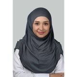 Altobeh Hazır Türban Büzgülü Pileli Pratik Eşarp Tesettür Hijab - Namaz Örtüsü - Füme