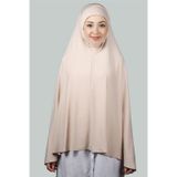 Altobeh Hazır Türban Peçeli Pratik Eşarp Tesettür Nikaplı Hijab - Namaz Örtüsü Sufle (5XL) - Bej