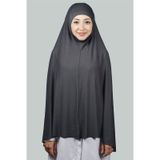 Altobeh Hazır Türban Peçeli Pratik Eşarp Tesettür Nikaplı Hijab - Namaz Örtüsü Sufle (5XL) - Füme