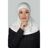 Altobeh Hazır Türban Pratik Eşarp Tesettür Hijab - Namaz Örtüsü - Ekru - Standart