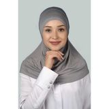 Altobeh Hazır Türban Pratik Eşarp Tesettür Hijab - Namaz Örtüsü - Gri - Standart
