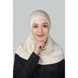 Altobeh Hazır Türban Pratik Eşarp Tesettür Hijab - Namaz Örtüsü - Krem - Standart