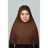 Altobeh Hazır Türban Pratik Eşarp Tesettür Hijab - Namaz Örtüsü (Xl) - Çikolata - Standart