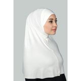 Altobeh Hazır Türban Pratik Eşarp Tesettür Hijab - Namaz Örtüsü (Xl) - Ekru - Standart