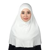 Altobeh Hazır Türban Pratik Eşarp Tesettür Hijab - Namaz Örtüsü (XL), Ekru