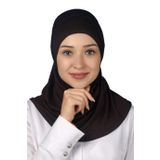 ALTOBEH Kadın Hazır Türban Pratik Eşarp Tesettür Hijab - Namaz Örtüsü - Koyu Kahnanerengi, Altobeh, Tek Beden