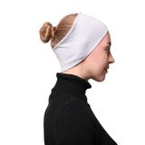 Altobeh Kadın Penye Dikişsiz Tesettür Bandana Bone Spor Saç Bandı, Açık Gri