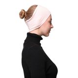 Altobeh Kadın Penye Dikişsiz Tesettür Bandana Bone Spor Saç Bandı, Açık Pudra