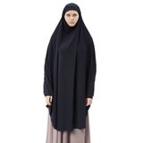 Altobeh Kadın Tesettür Medine İpeği Çarşaf Üstü Peçeli Sufle Hijab, Lacivert