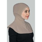 Altobeh Kadın Tesettür Pratik Boyunluklu Hijab - Sporcu Bone - Açık Vizon - Standart